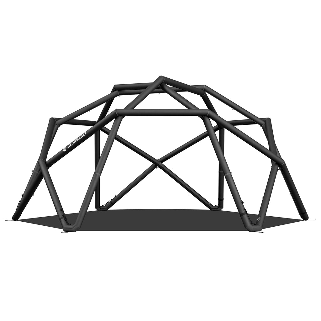 Eine Einheit mit dem Zelt/Das Groundsheet wird direkt in den Rahmen eingehängt, sodass es nicht verrutschen kann. Einmal verbunden, wird es eins mit dem Zelt und macht den Auf- und Abbau problemlos mit.