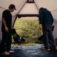 Regen- und sturmfest/Zeltboden [5000mm], Außenzelt [5000mm].