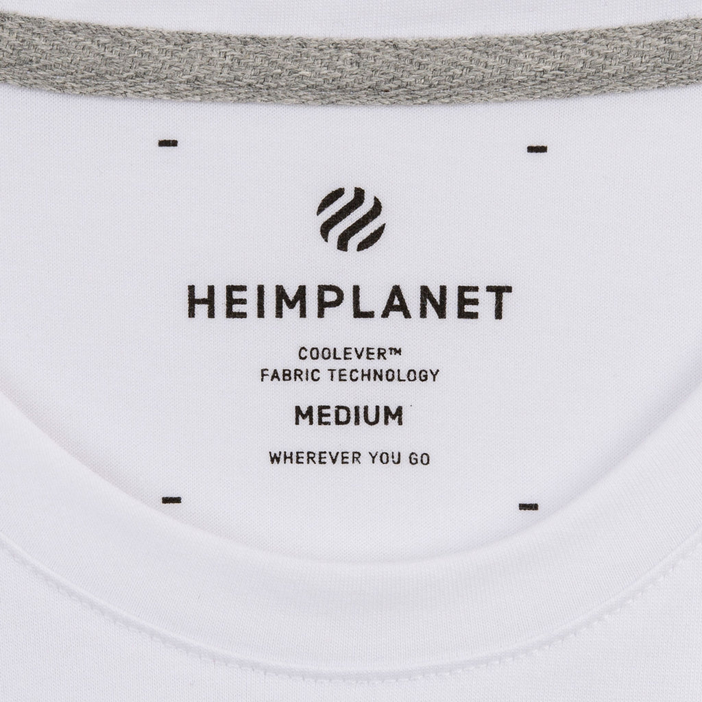 COOLEVER T-Shirt Basic, weiss