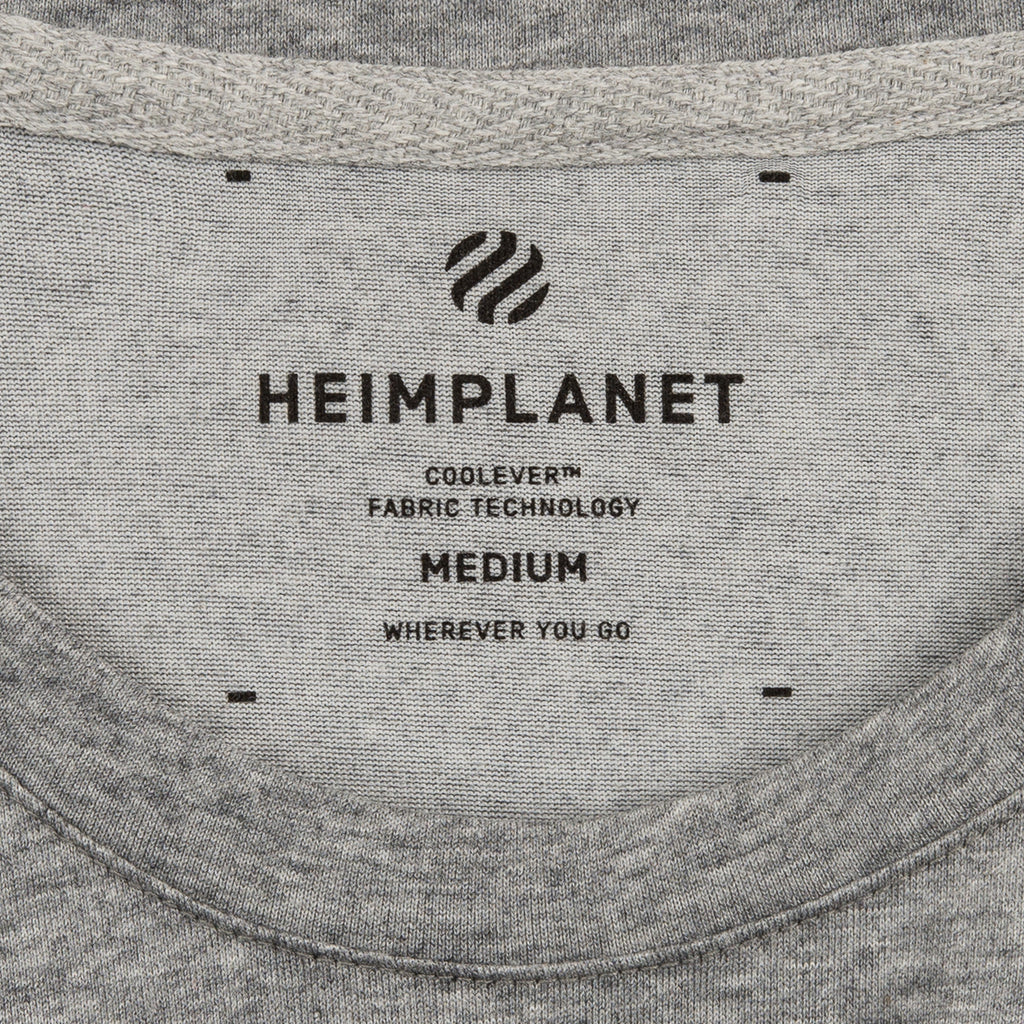 COOLEVER T-Shirt, XS Logo, charcoal grau