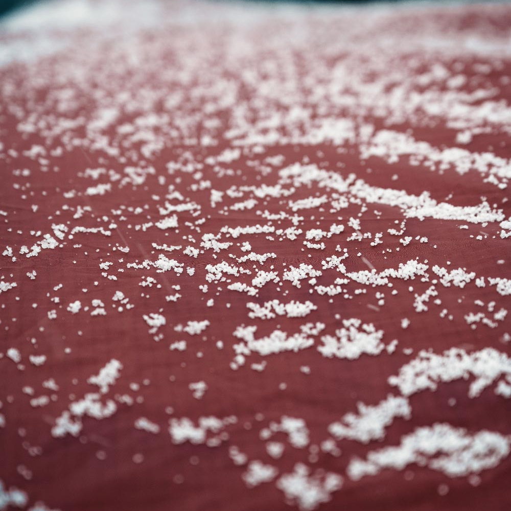 Regen- und sturmfest/Zeltboden [5000mm], Außenzelt [3000mm].
