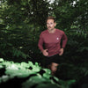 COOLEVER Longsleeve reflective Logo Ball, aubergine