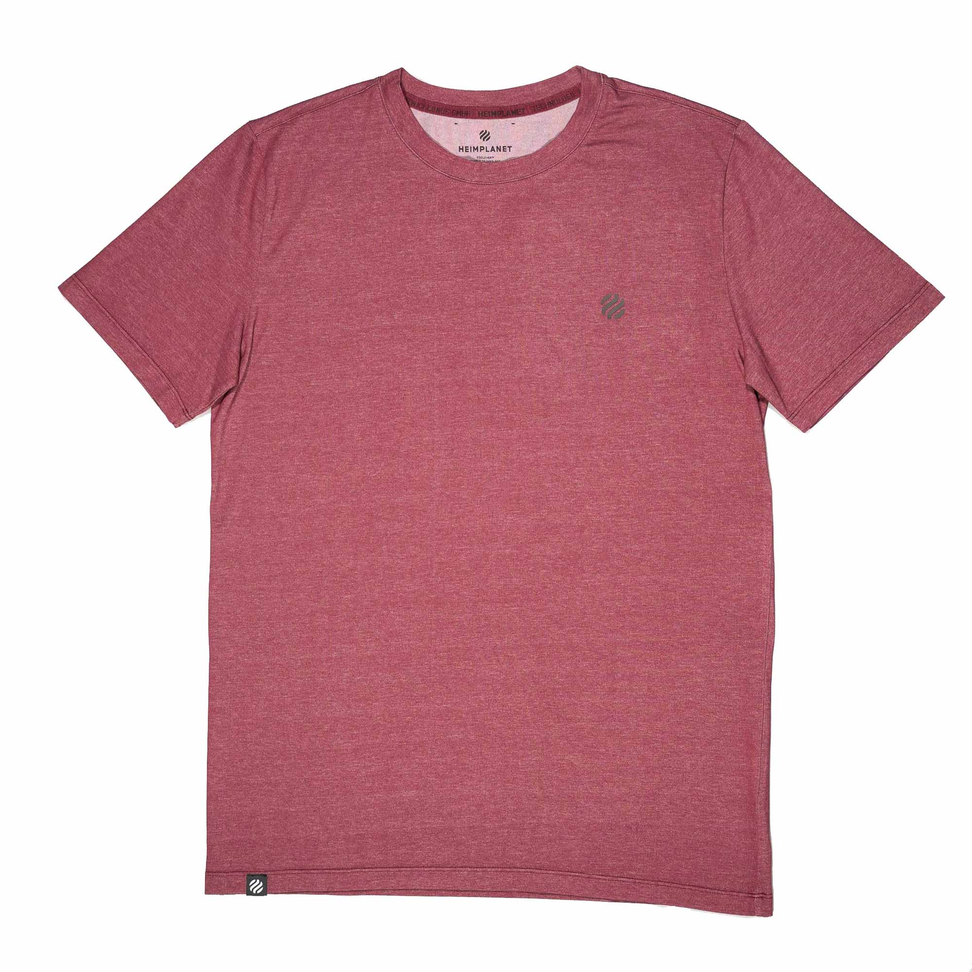 COOLEVER T-Shirt reflective Logo Ball, aubergine