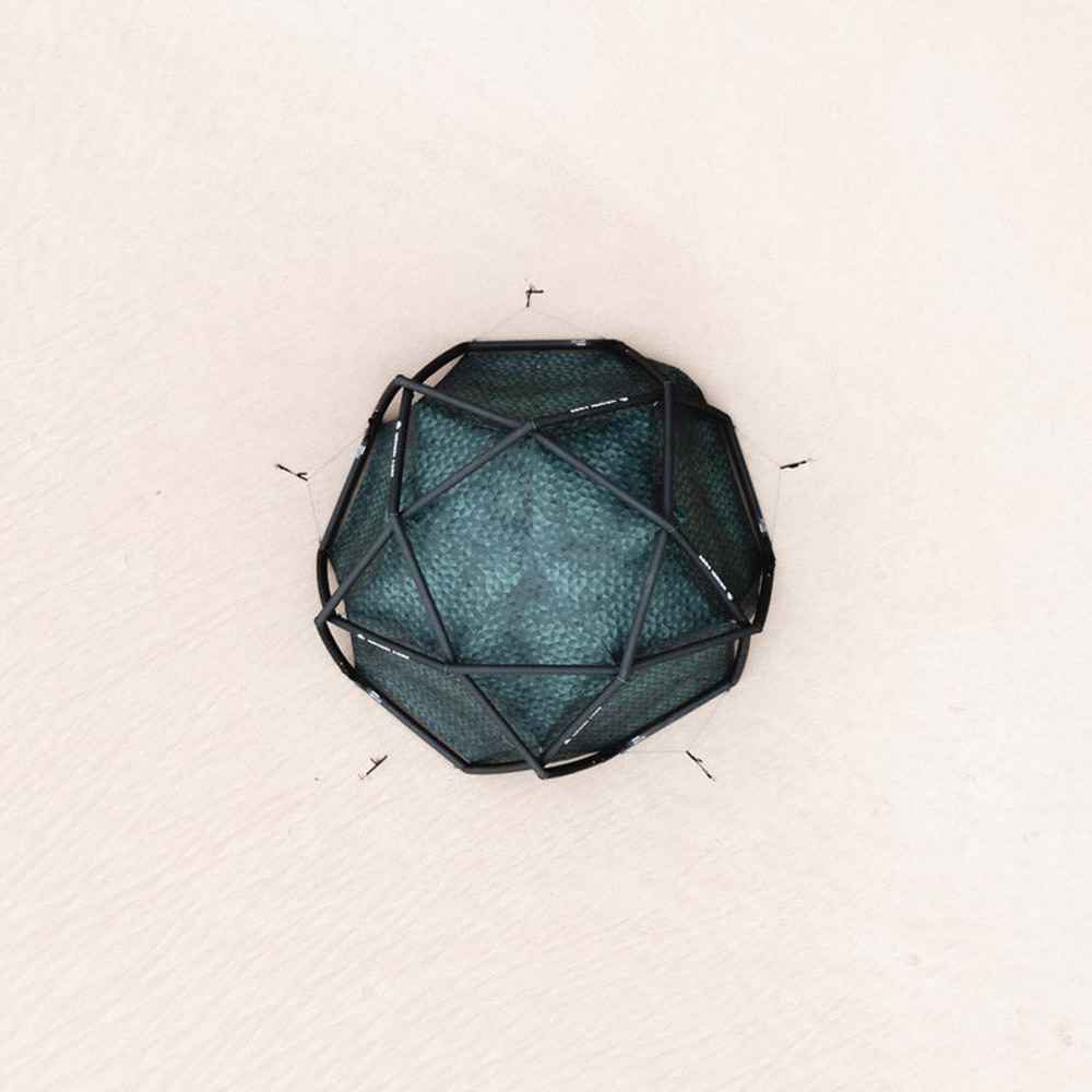 Inflatable Diamond Grid (IDG)/
Bei The Cave XL bestehend aus 5 Luftkammern mit 10 Kreuzungspunkten.