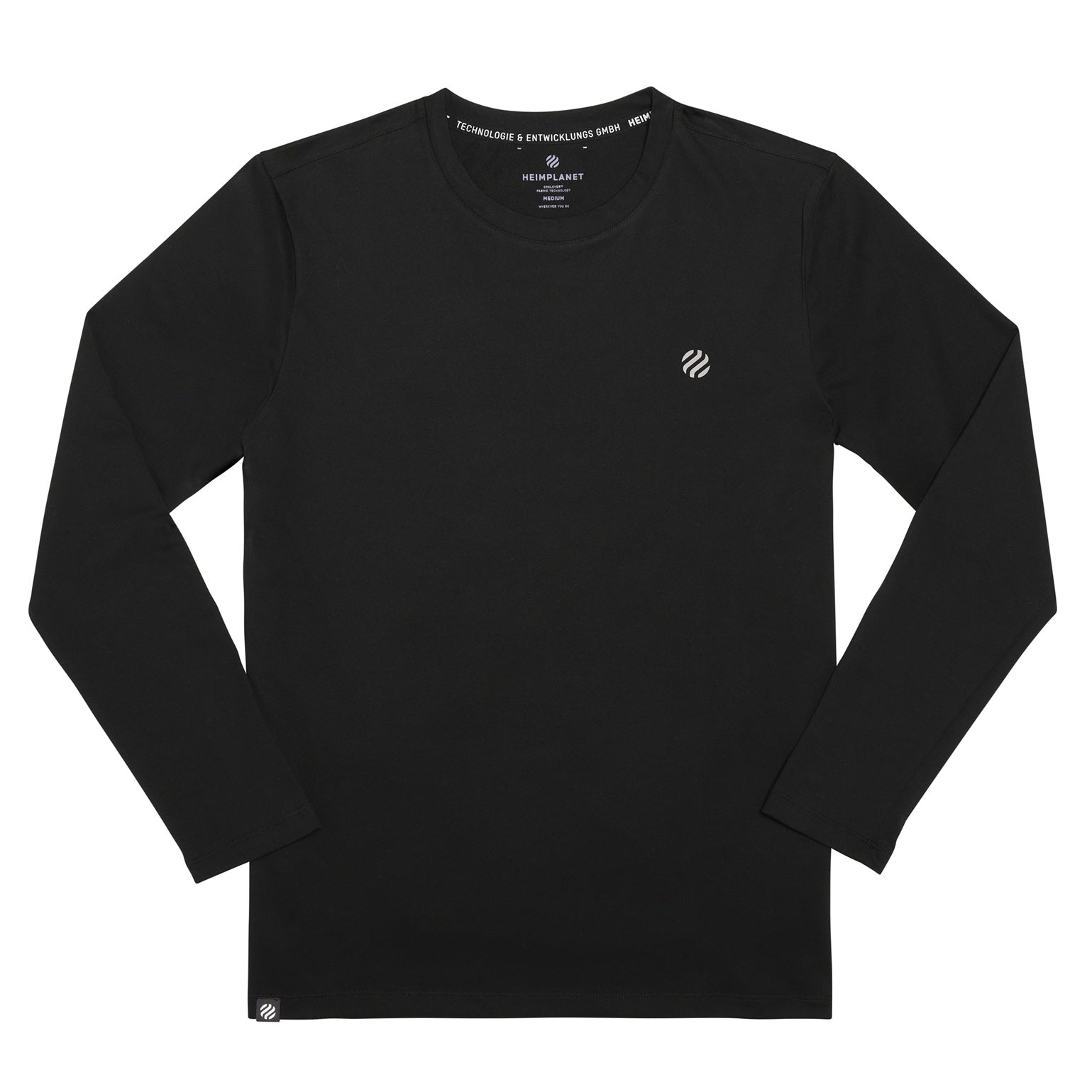 COOLEVER Longsleeve reflective logo ball, schwarz