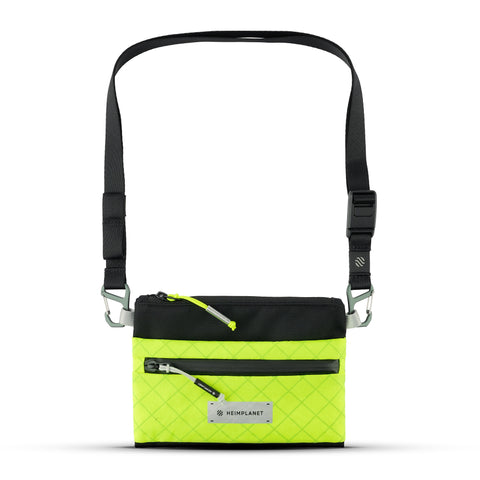 CARRY ESSENTIALS Neck Pouch (A6); Lemon Lime