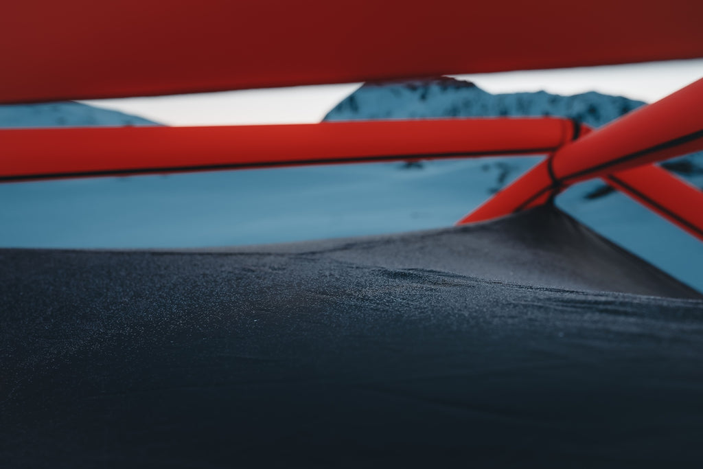 Backdoor; 4-Season. Neon Red/Castlerock