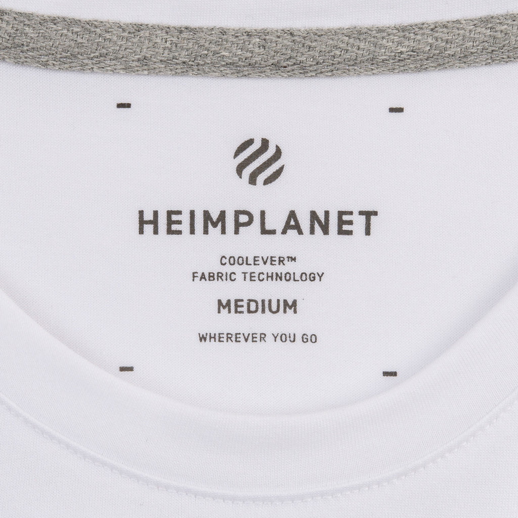 COOLEVER T-Shirt reflective logo ball, weiss