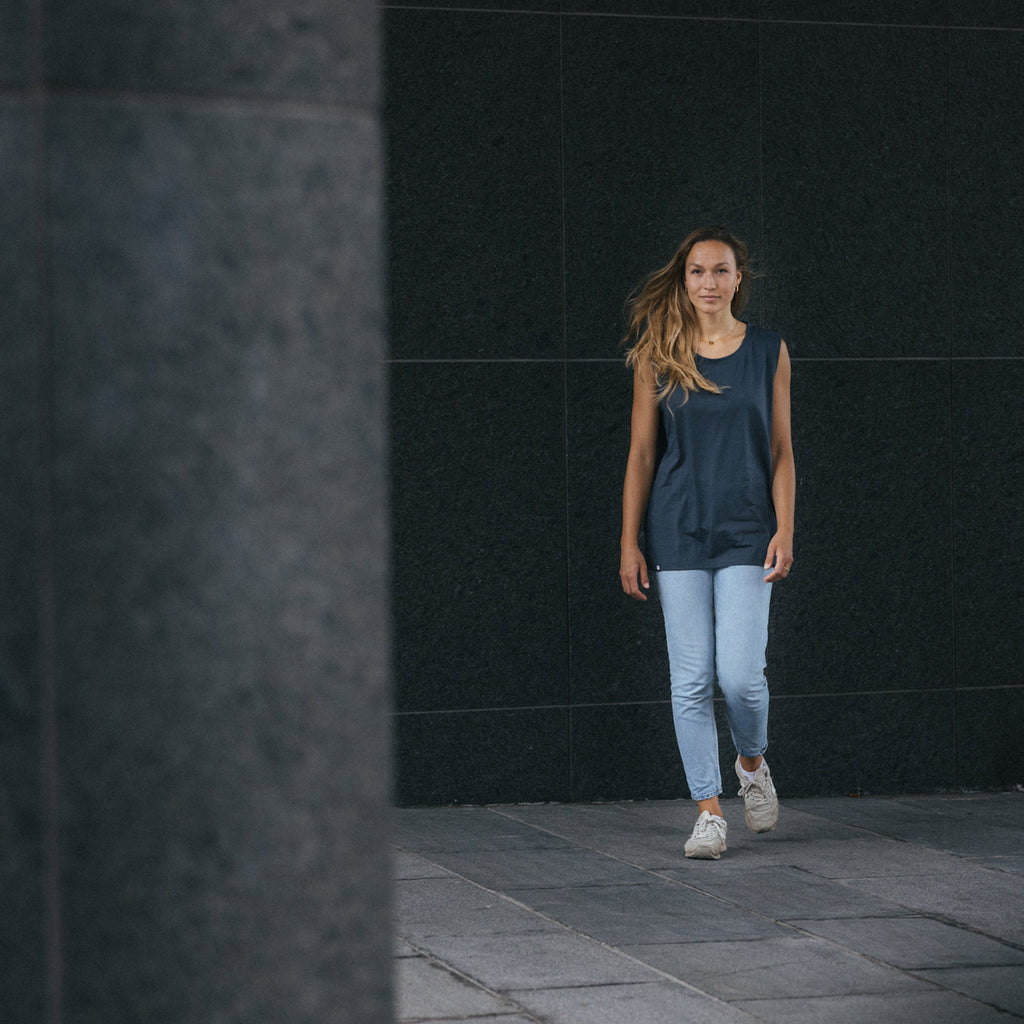 COOLEVER Tank Top basic, dark grey