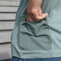 COOLEVER T-Shirt overdye, teal