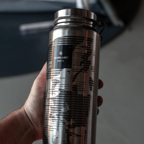 HPT X MIZU Thermos 1070 ML, MORSE, silver black